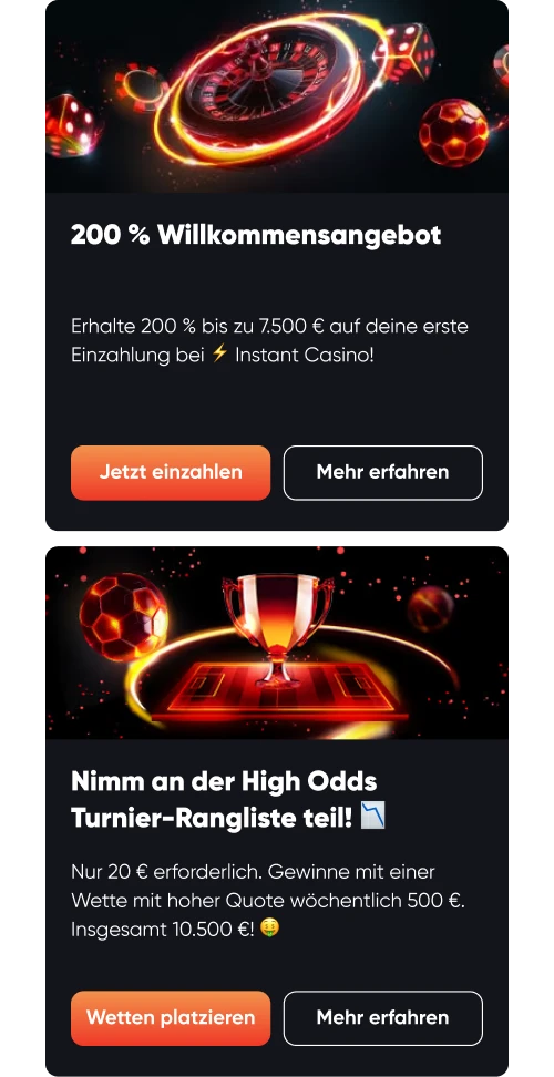 instant casino bonus